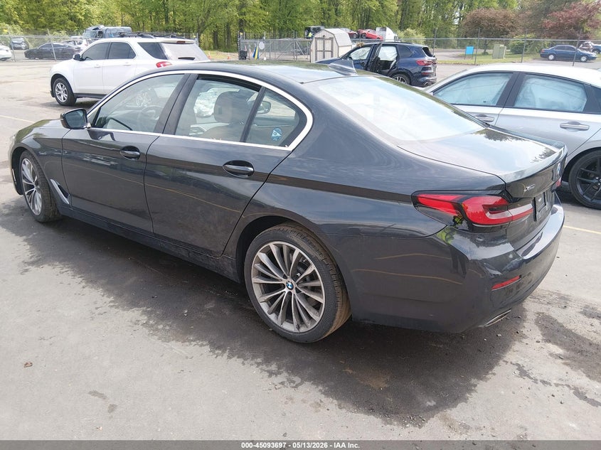 2022 BMW 5er VIN WBA13BJ07NWX59347 IAAI salvage auction — RIGHT FRONT, Salvage (Massachusetts), sold $11,275 on 2026-07-09 (photo 3)