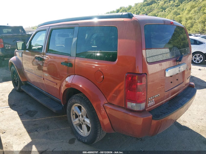 2007 Dodge Nitro VIN 1D8GU58K37W613647 IAAI salvage auction — RIGHT REAR, Salvage (West Virginia), sold $225 on 2026-07-09 (photo 3)