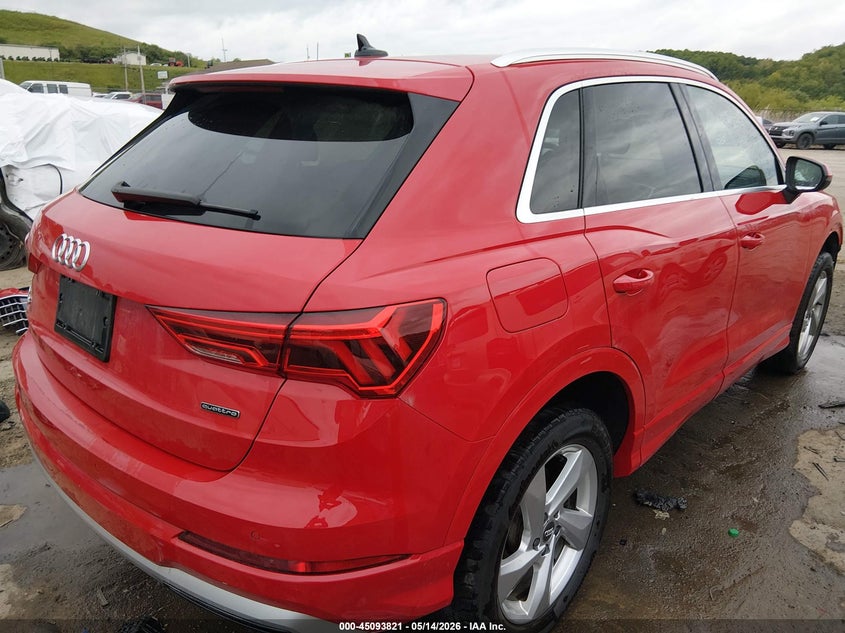 2020 Audi Q3 VIN WA1BECF38L1106931 IAAI salvage auction — FRONT END, Salvage (West Virginia), sold $4,300 on 2026-07-30 (photo 4)