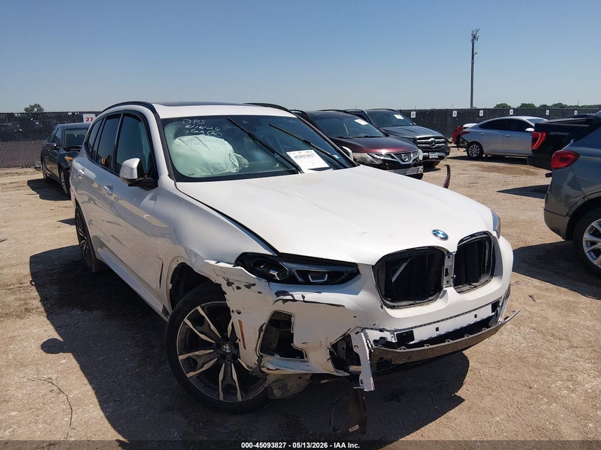 2023 BMW X3 VIN 5UX53DP08P9P05630 IAAI salvage auction — FRONT END, Salvage (Texas), sold $4,550 on 2026-07-28 (photo 1)