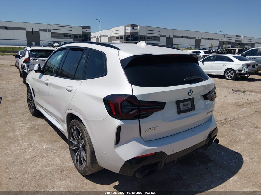 2023 BMW X3 VIN 5UX53DP08P9P05630 IAAI salvage auction — FRONT END, Salvage (Texas), sold $4,550 on 2026-07-28 (photo 3)