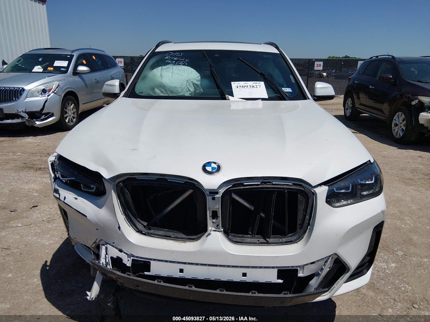 2023 BMW X3 VIN 5UX53DP08P9P05630 IAAI salvage auction — FRONT END, Salvage (Texas), sold $4,550 on 2026-07-28 (photo 6)