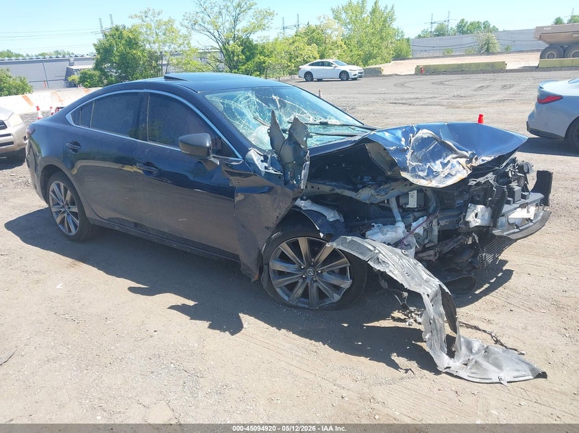 2018 Mazda 6 VIN JM1GL1WY5J1309872 IAAI salvage auction — FRONT END, Mv-907A (New York), sold $675 on 2026-07-14 (photo 1)