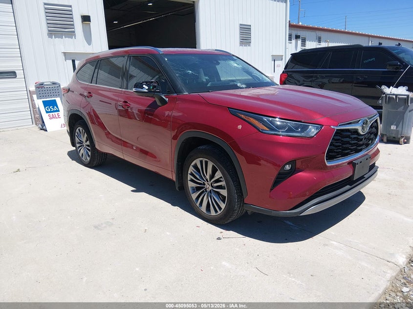2021 Toyota Highlander VIN 5TDFZRBH4MS150753 IAAI salvage auction — HAIL, Clear (Missouri), sold $19,600 on 2026-07-30 (photo 1)