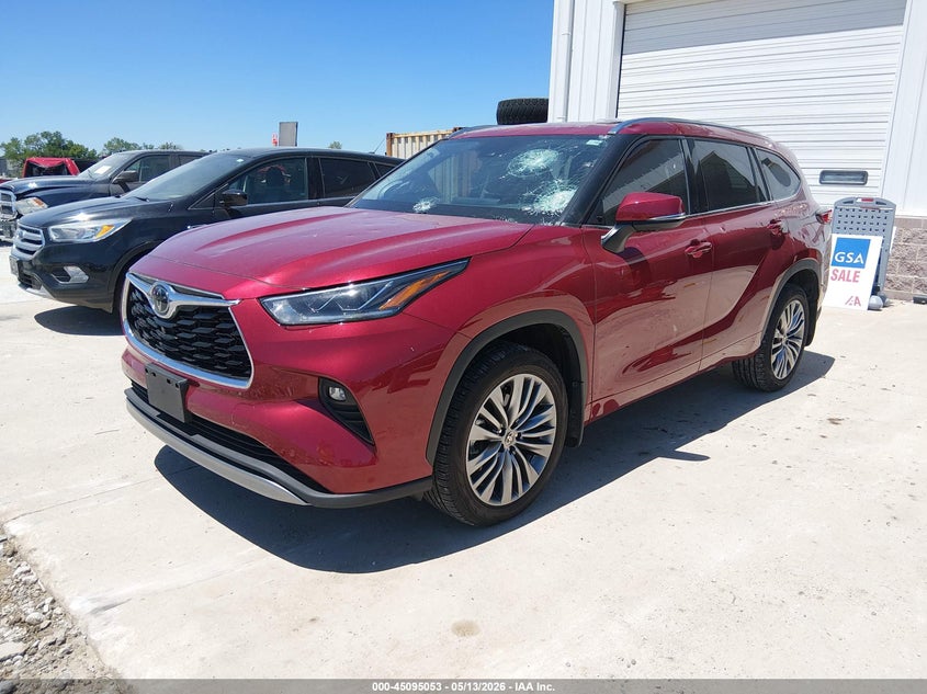 2021 Toyota Highlander VIN 5TDFZRBH4MS150753 IAAI salvage auction — HAIL, Clear (Missouri), sold $19,600 on 2026-07-30 (photo 2)