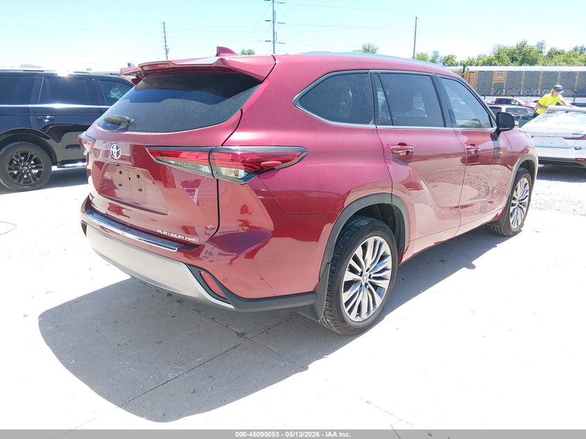2021 Toyota Highlander VIN 5TDFZRBH4MS150753 IAAI salvage auction — HAIL, Clear (Missouri), sold $19,600 on 2026-07-30 (photo 4)
