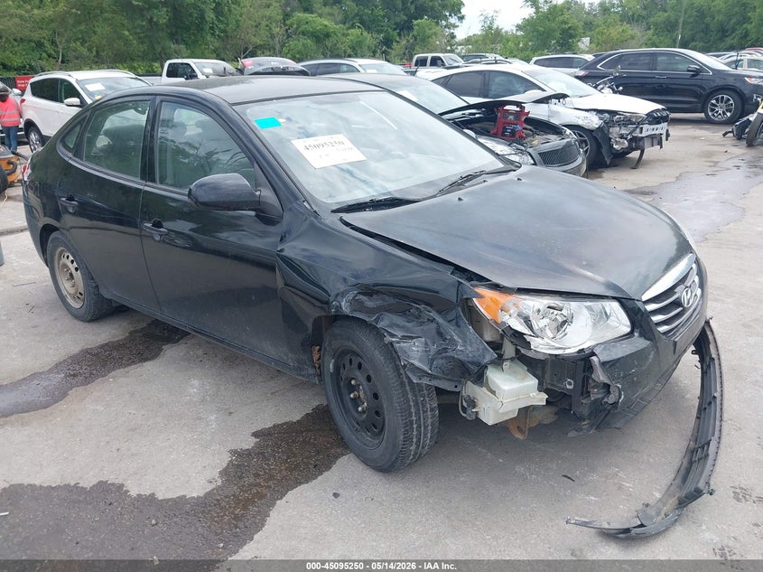 2010 Hyundai Elantra VIN KMHDU4AD2AU855416 IAAI salvage auction — RIGHT FRONT, Salvage (Kansas), sold $500 on 2026-07-08 (photo 1)
