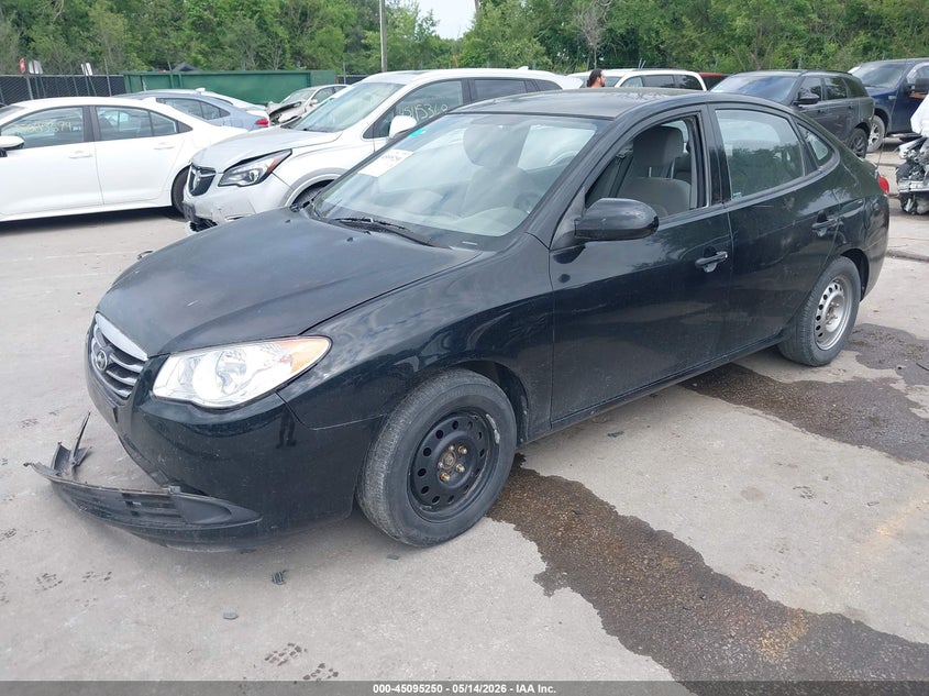 2010 Hyundai Elantra VIN KMHDU4AD2AU855416 IAAI salvage auction — RIGHT FRONT, Salvage (Kansas), sold $500 on 2026-07-08 (photo 2)