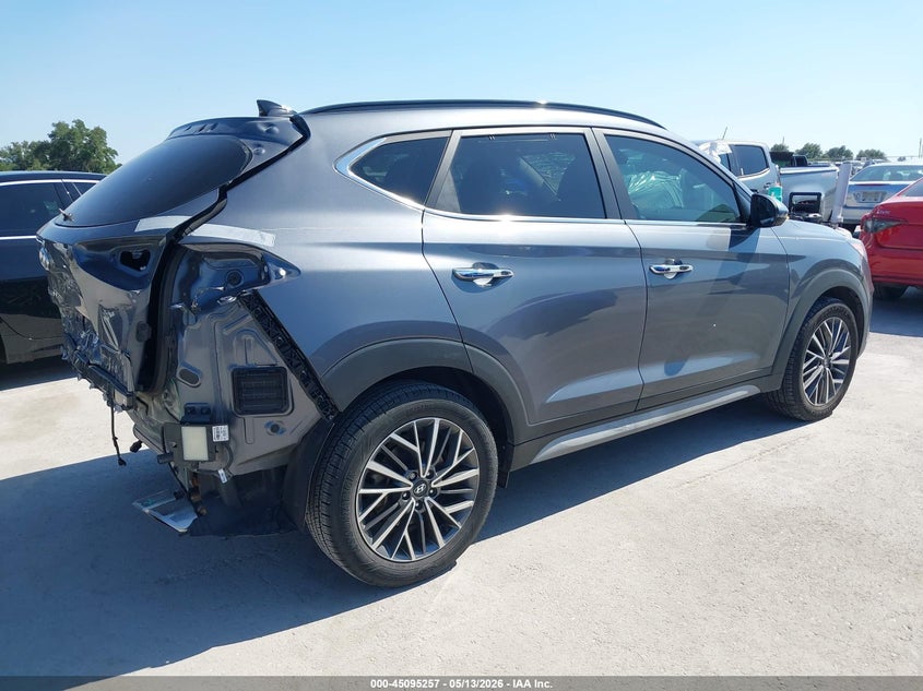 2021 Hyundai Tucson VIN KM8J33ALXMU339896 IAAI salvage auction — REAR END, Salvage Title, sold $7,450 on 2026-07-30 (photo 4)