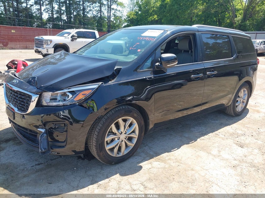 2019 Kia SEDONA VIN KNDMB5C18K6551676 IAAI salvage auction — FRONT END, Original (Texas), sold $2,700 on 2026-07-23 (photo 2)