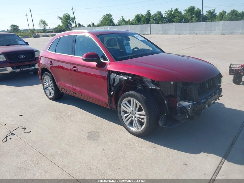 2018 Audi Q5 VIN WA1BNAFYXJ2122085 IAAI salvage auction — FRONT END, Original (Texas), sold $8,800 on 2026-07-24 (photo 1)