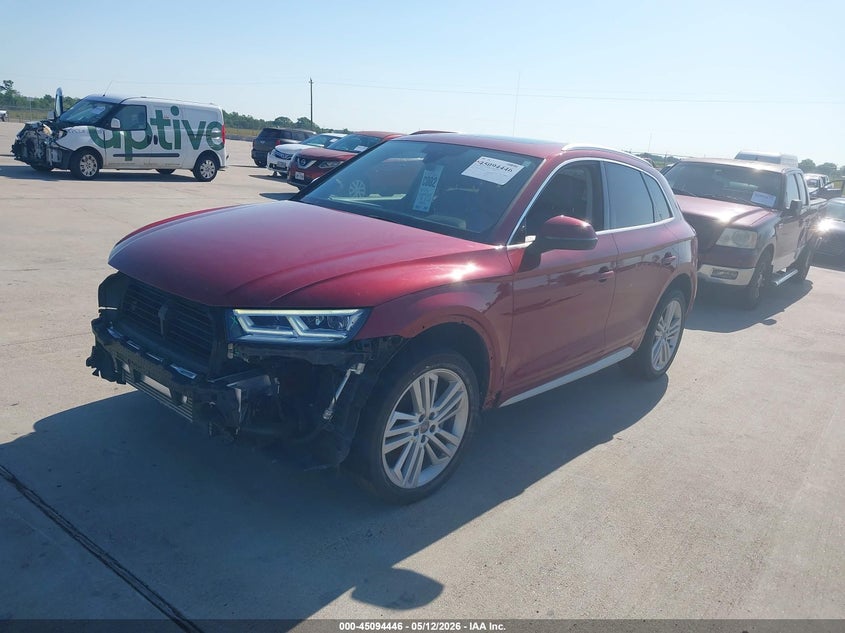 2018 Audi Q5 VIN WA1BNAFYXJ2122085 IAAI salvage auction — FRONT END, Original (Texas), sold $8,800 on 2026-07-24 (photo 2)