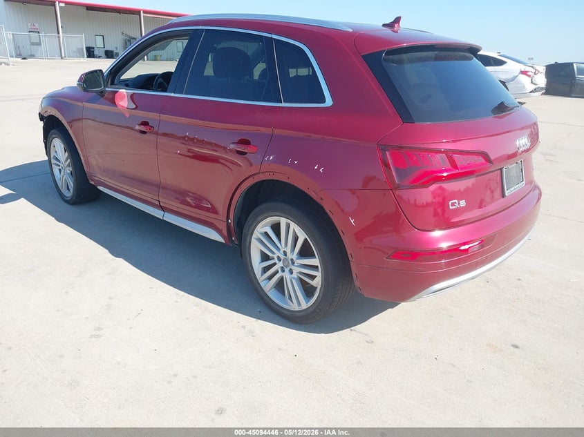 2018 Audi Q5 VIN WA1BNAFYXJ2122085 IAAI salvage auction — FRONT END, Original (Texas), sold $8,800 on 2026-07-24 (photo 3)