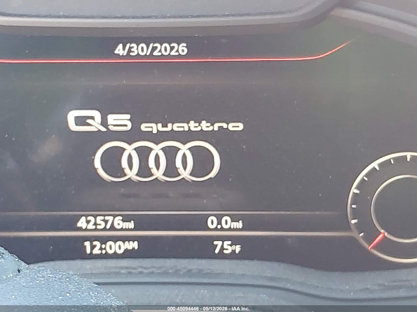 2018 Audi Q5 VIN WA1BNAFYXJ2122085 IAAI salvage auction — FRONT END, Original (Texas), sold $8,800 on 2026-07-24 (photo 7)