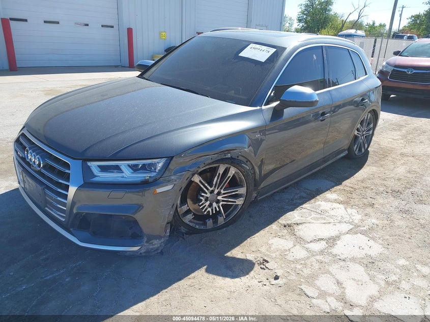 2018 Audi Sq5 VIN WA1C4AFY9J2008618 IAAI salvage auction — LEFT FRONT, Salvage (Illinois), sold $5,300 on 2026-08-22 (photo 2)