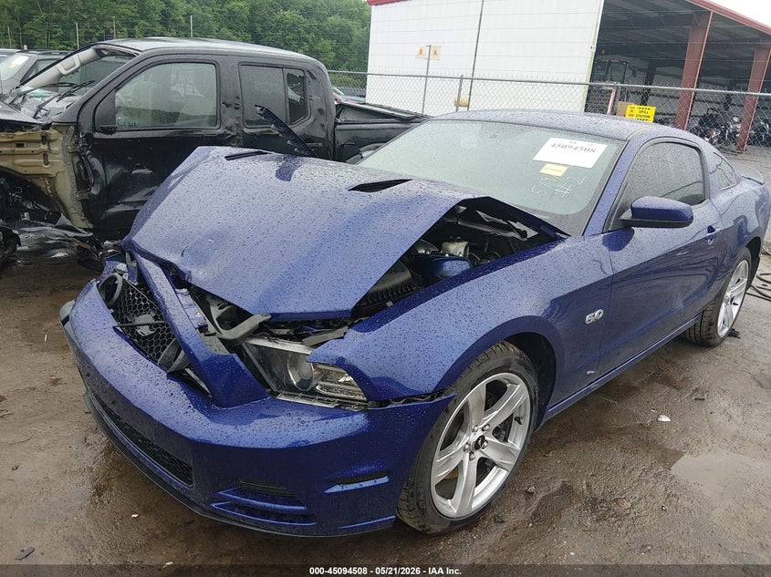 2014 Ford Mustang VIN 1ZVBP8CF5E5306363 IAAI salvage auction — FRONT END, Salvage (West Virginia), sold $7,200 on 2026-07-30 (photo 2)