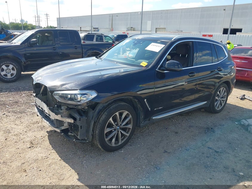 2018 BMW X3 VIN 5UXTR9C52JLD58362 IAAI salvage auction — FRONT END, Original (Texas), sold $8,900 on 2026-07-16 (photo 2)