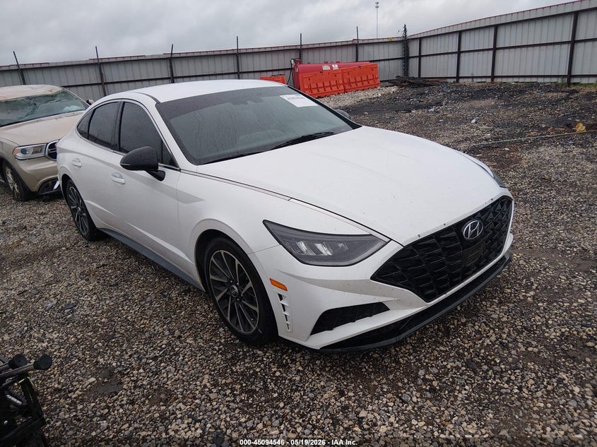 2020 Hyundai Sonata VIN 5NPEJ4J24LH021368 IAAI salvage auction — HAIL, Salvage (Arkansas), sold $5,975 on 2026-07-16 (photo 1)