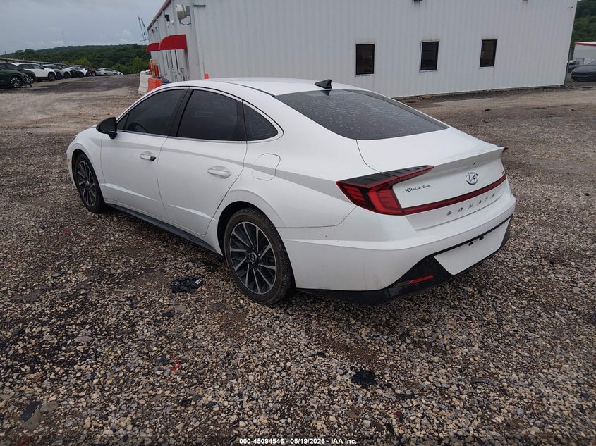 2020 Hyundai Sonata VIN 5NPEJ4J24LH021368 IAAI salvage auction — HAIL, Salvage (Arkansas), sold $5,975 on 2026-07-16 (photo 3)