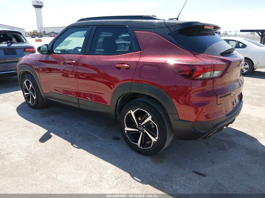 2021 Chevrolet Trailblazer VIN KL79MTSL1MB116643 IAAI salvage auction — HAIL, Salvage (Iowa), sold $3,450 on 2026-07-21 (photo 3)