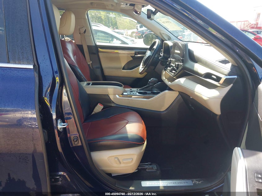 2023 Toyota Highlander VIN 5TDXBRCH4PS581251 IAAI salvage auction — FRONT END, Salvage - 75% Or Less (Maryland), sold $16,900 on 2026-07-29 (photo 5)