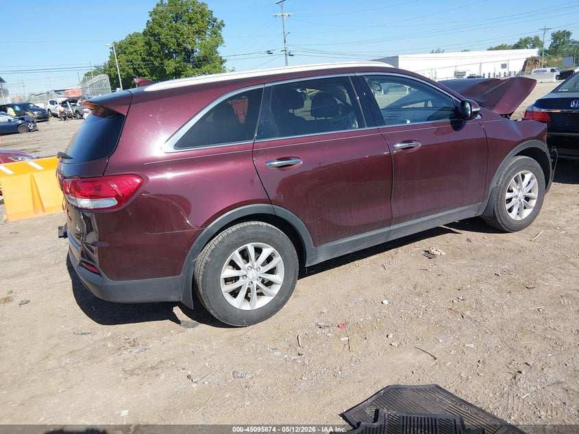 2018 Kia Sorento VIN 5XYPG4A30JG345728 IAAI salvage auction — FRONT END, Salvage (Tennessee), sold $1,250 on 2026-07-09 (photo 4)