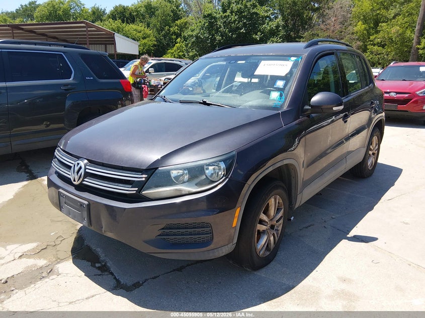 2016 Volkswagen Tiguan VIN WVGAV7AX6GW572350 IAAI salvage auction — NORMAL WEAR, Clear (Louisiana), sold $1,500 on 2026-07-06 (photo 2)