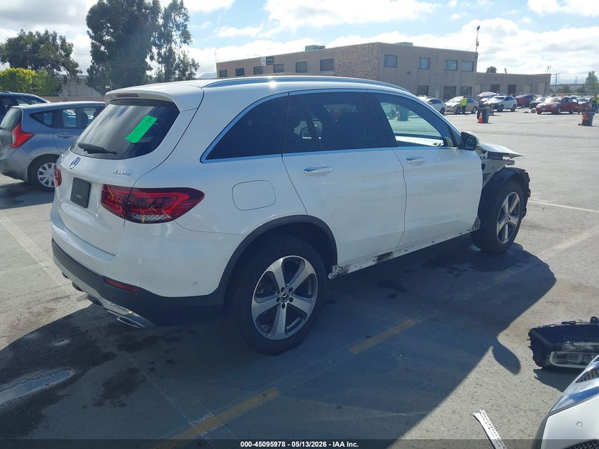 2021 Mercedes-benz Glc VIN W1N0G8EB3MF869725 IAAI salvage auction — FRONT END, Salvage (California), sold $12,100 on 2026-07-13 (photo 4)