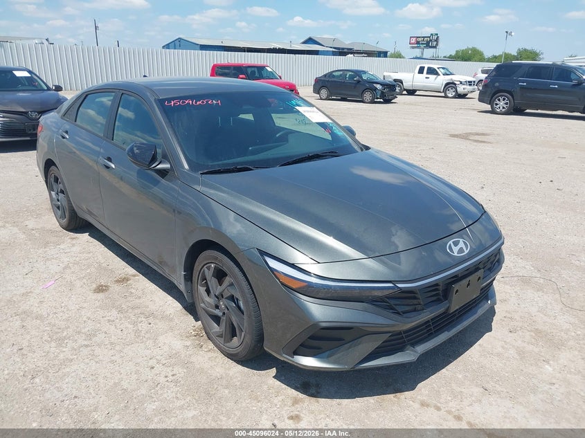 2026 Hyundai Elantra VIN KMHLM4DG2TU177352 IAAI salvage auction — LEFT SIDE, Original (Texas), sold $10,000 on 2026-07-08 (photo 1)