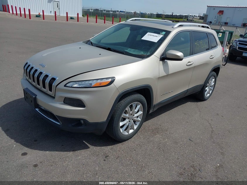 2015 Jeep Cherokee VIN 1C4PJMDS7FW768997 IAAI salvage auction — REAR END, Salvage (Minnesota), sold $1,300 on 2026-07-09 (photo 2)