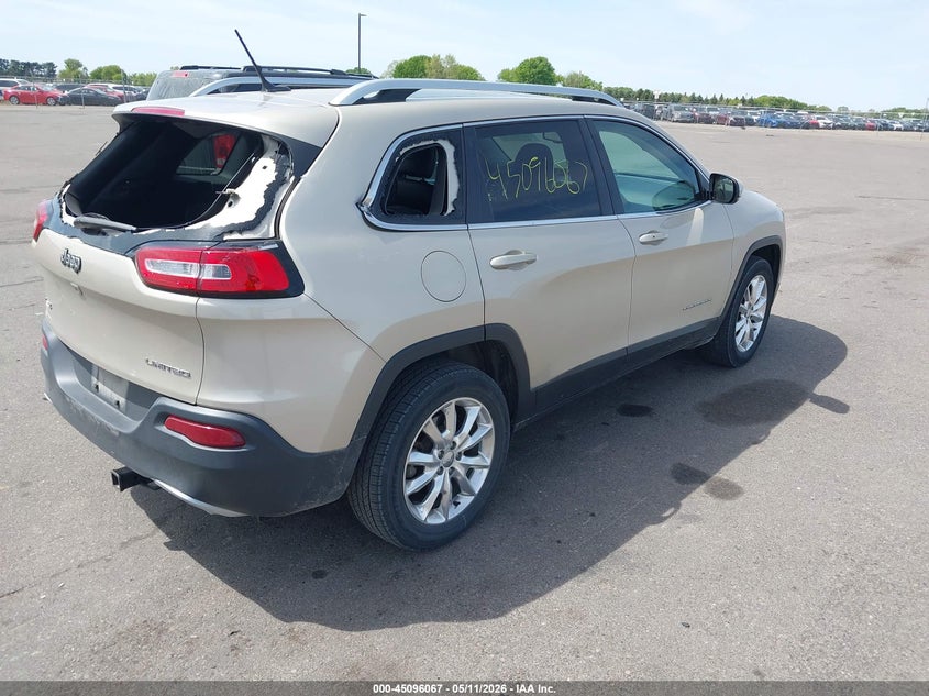 2015 Jeep Cherokee VIN 1C4PJMDS7FW768997 IAAI salvage auction — REAR END, Salvage (Minnesota), sold $1,300 on 2026-07-09 (photo 4)