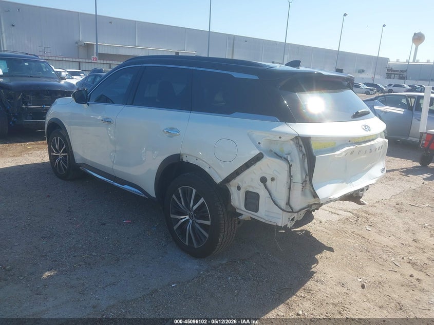 2022 Infiniti Qx60 VIN 5N1DL1HT9NC339967 IAAI salvage auction — REAR END, Original (Texas), sold $15,800 on 2026-07-16 (photo 3)