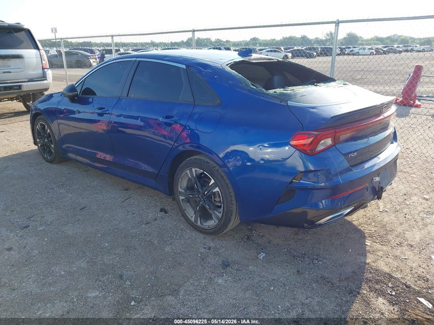 2021 Kia K5 VIN 5XXG64J20MG004378 IAAI salvage auction — HAIL, Original (Texas), sold $5,525 on 2026-07-21 (photo 3)