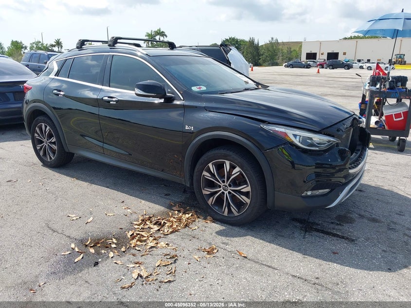 2017 Infiniti Qx30 VIN SJKCH5CR5HA026643 IAAI salvage auction — REAR END, Rebuildable (Florida), sold $25 on 2026-07-30 (photo 1)