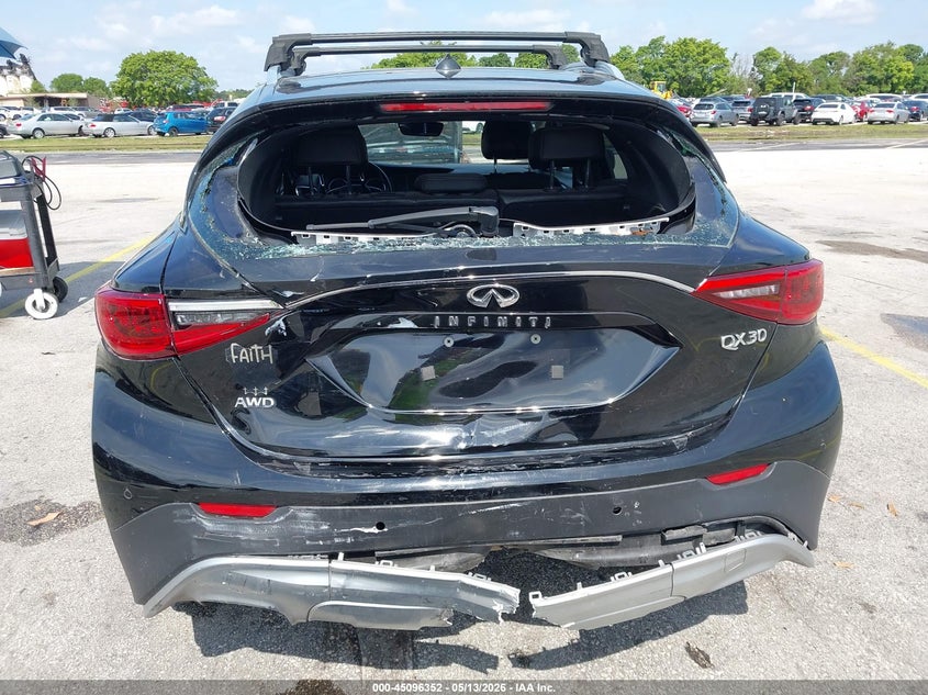 2017 Infiniti Qx30 VIN SJKCH5CR5HA026643 IAAI salvage auction — REAR END, Rebuildable (Florida), sold $25 on 2026-07-30 (photo 6)