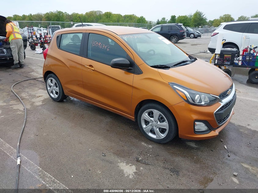 2019 Chevrolet Spark VIN KL8CB6SA9KC768571 IAAI salvage auction — HAIL, Salvage (Indiana), sold $2,700 on 2026-07-10 (photo 1)