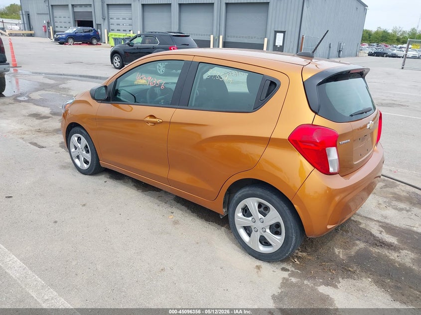 2019 Chevrolet Spark VIN KL8CB6SA9KC768571 IAAI salvage auction — HAIL, Salvage (Indiana), sold $2,700 on 2026-07-10 (photo 3)