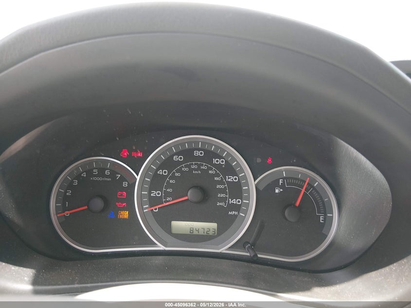 2008 Subaru Impreza VIN JF1GE61668G502705 IAAI salvage auction — NORMAL WEAR, Salvage (Texas), sold $300 on 2026-07-29 (photo 7)