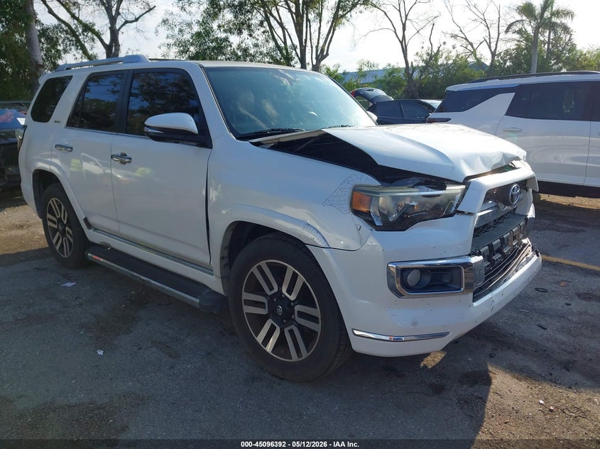 2015 Toyota 4runner VIN JTEZU5JR0F5101648 IAAI salvage auction — FRONT END, Rebuildable (Florida), sold $11,500 on 2026-07-06 (photo 1)