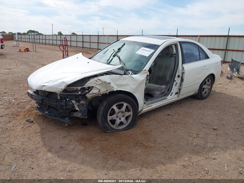 2006 Hyundai Sonata VIN KMHEU46C06A104053 IAAI salvage auction — LEFT FRONT, Salvage (Texas), sold $125 on 2026-07-13 (photo 2)