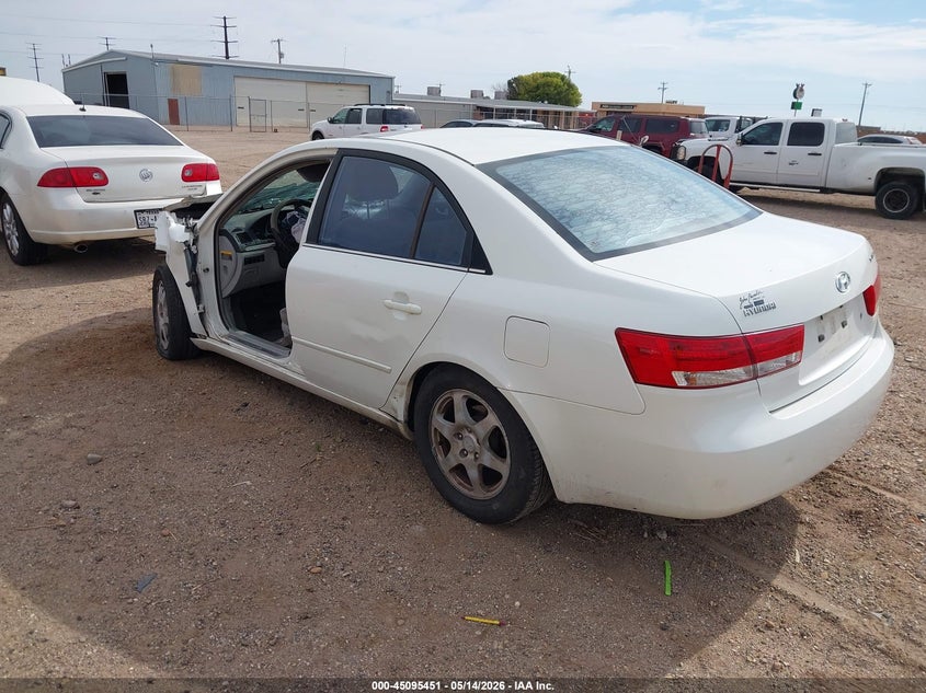 2006 Hyundai Sonata VIN KMHEU46C06A104053 IAAI salvage auction — LEFT FRONT, Salvage (Texas), sold $125 on 2026-07-13 (photo 3)
