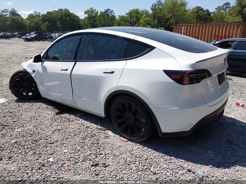 2022 Tesla Model y VIN 7SAYGAEE9NF308739 IAAI salvage auction — LEFT FRONT, Clear (South Carolina), sold $9,100 on 2026-07-15 (photo 3)