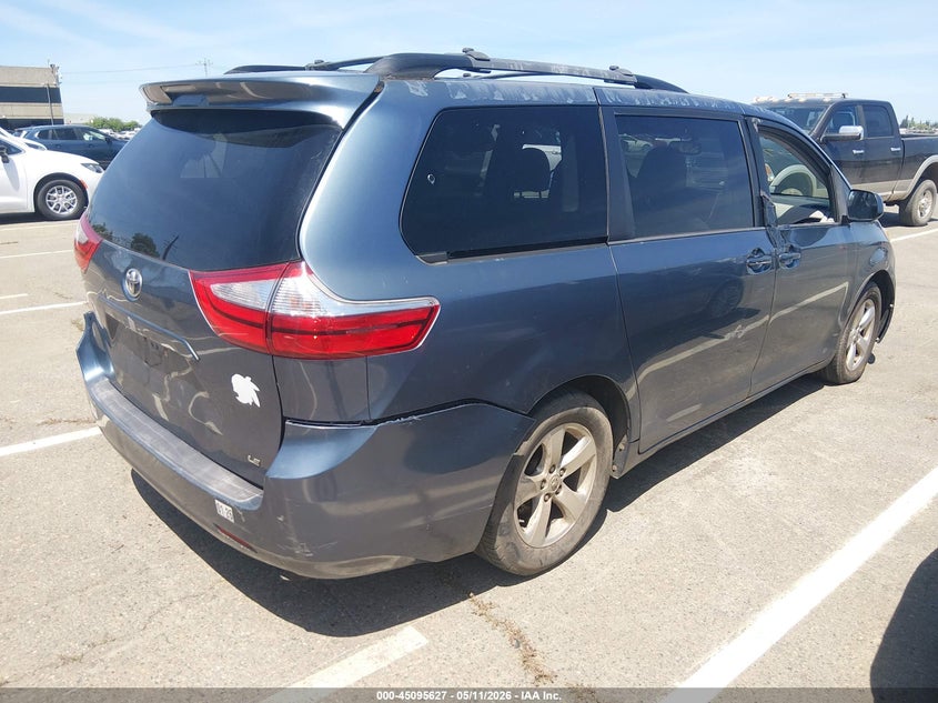 2015 Toyota Sienna VIN 5TDKK3DC1FS649434 IAAI salvage auction — UNKNOWN, Clear - Dealer Only (Hawaii), sold $4,650 on 2026-07-22 (photo 4)