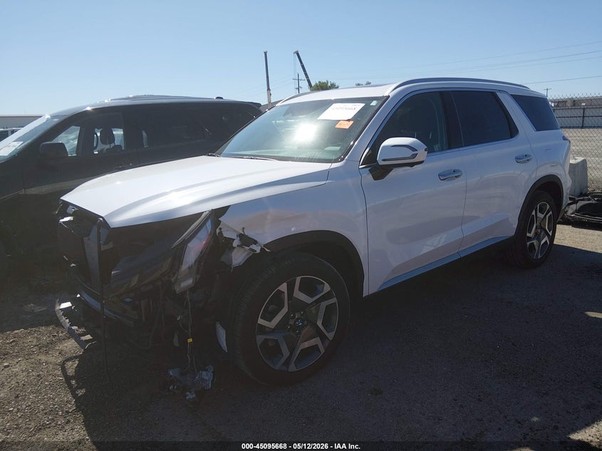 2025 Hyundai Palisade VIN KM8R44GE4SU909239 IAAI salvage auction — FRONT END, Clear (Oklahoma), sold $18,100 on 2026-07-31 (photo 2)