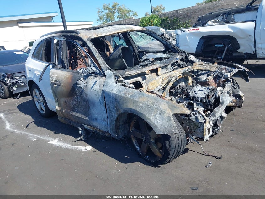 2012 Audi Q5 VIN WA1LFAFP2CA088760 IAAI salvage auction — TOTAL BURN, Non-Repairable Certificate (California), sold $25 on 2026-07-31 (photo 1)
