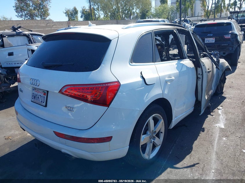 2012 Audi Q5 VIN WA1LFAFP2CA088760 IAAI salvage auction — TOTAL BURN, Non-Repairable Certificate (California), sold $25 on 2026-07-31 (photo 4)