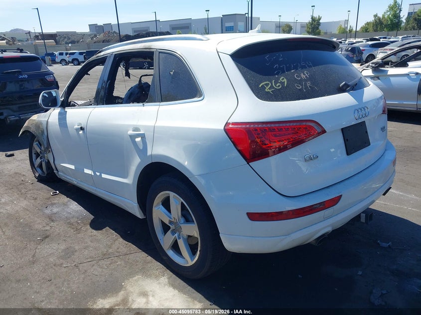 2012 Audi Q5 VIN WA1LFAFP2CA088760 IAAI salvage auction — TOTAL BURN, Non-Repairable Certificate (California), sold $25 on 2026-07-31 (photo 3)
