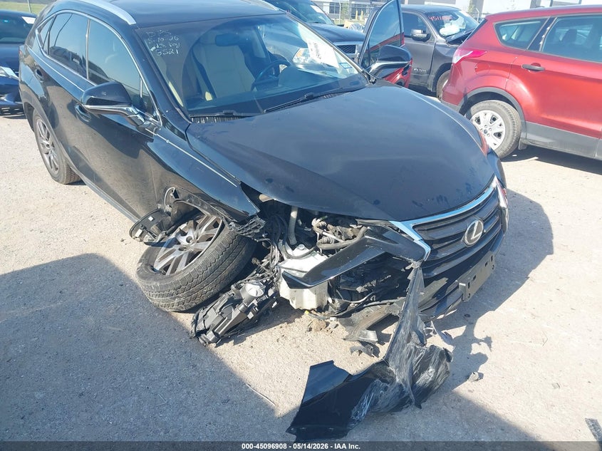 2016 Lexus Nx VIN JTJYARBZ2G2038521 IAAI salvage auction — FRONT & REAR, Salvage (Texas), sold $4,200 on 2026-07-14 (photo 6)