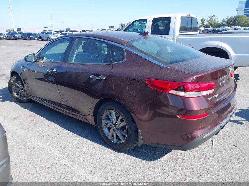 2019 Kia Optima VIN 5XXGT4L36KG326065 IAAI salvage auction — VANDALISM, Clear - Dealer Only (California), sold $2,150 on 2026-07-09 (photo 3)