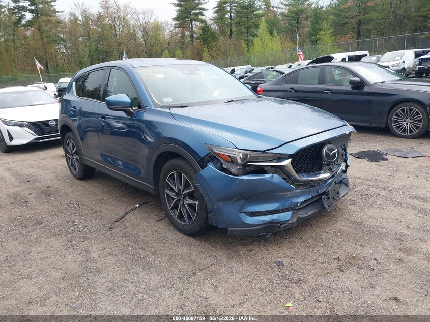 2018 Mazda Cx-5 VIN JM3KFBDM4J0395941 IAAI salvage auction — FRONT & REAR, Salvage (Massachusetts), sold $2,850 on 2026-07-24 (photo 1)